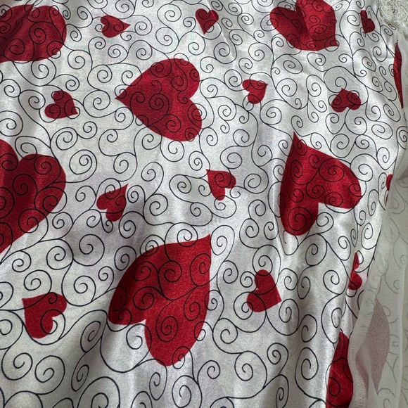 Vintage Valentines Satin Slip Dress Large - Picture 4 of 10